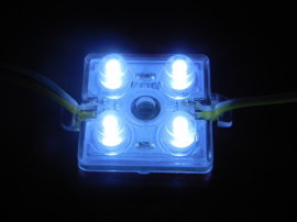 led专业 led四灯防水发光模组 LED灌胶贴片5050广告模组