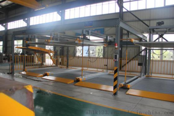 立体车库厂家直供双层升降横移立体停车设备，用于地下室立体车库