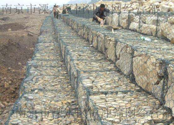 南京厂家长期销售道路防护石笼网 建筑外墙河道防洪石笼网
