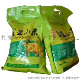 世界黄金水稻杂粮生产积温带纯正黑土地种植金星优质小米袋装