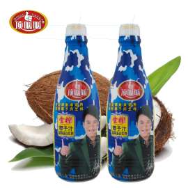 生榨椰子汁饮料1.25L蓝标顶呱呱厂家批发供应直销招商代理加盟纯手工开椰